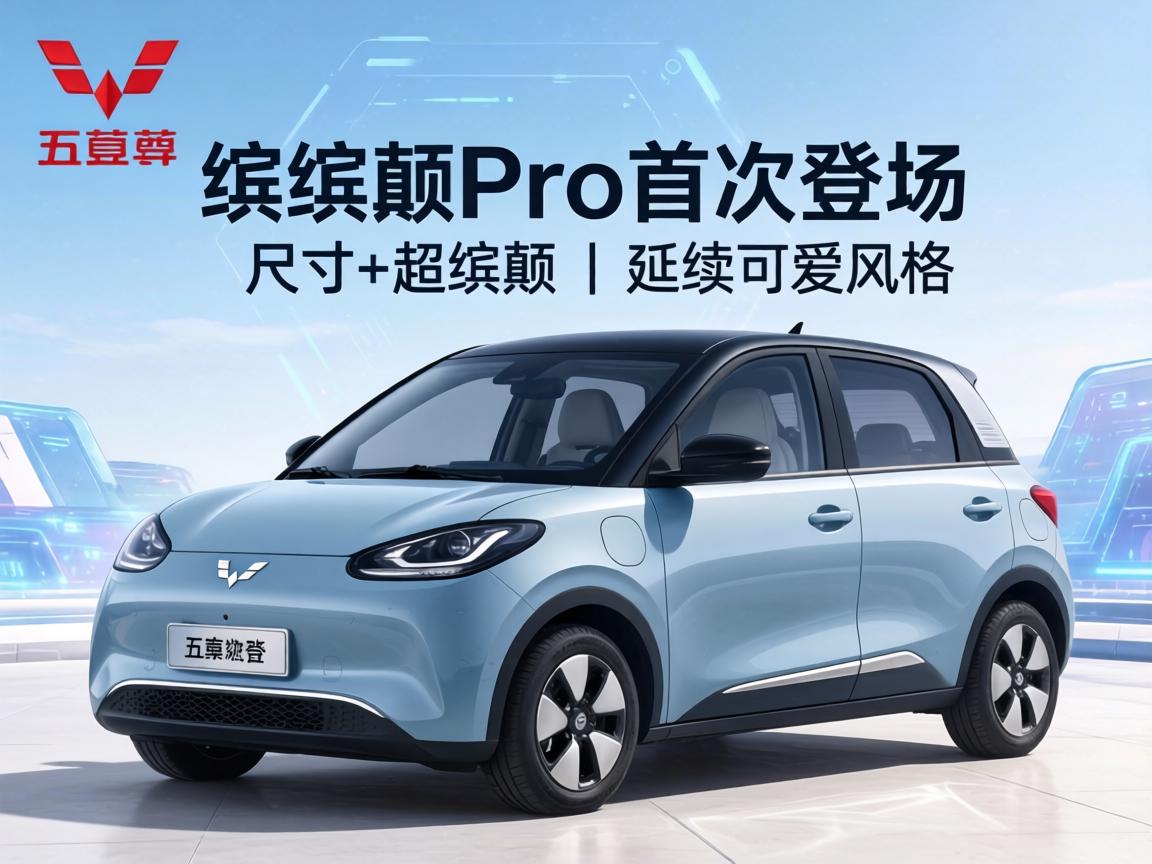 五菱缤果Pro首次登场,尺寸超缤果且延续可爱风格