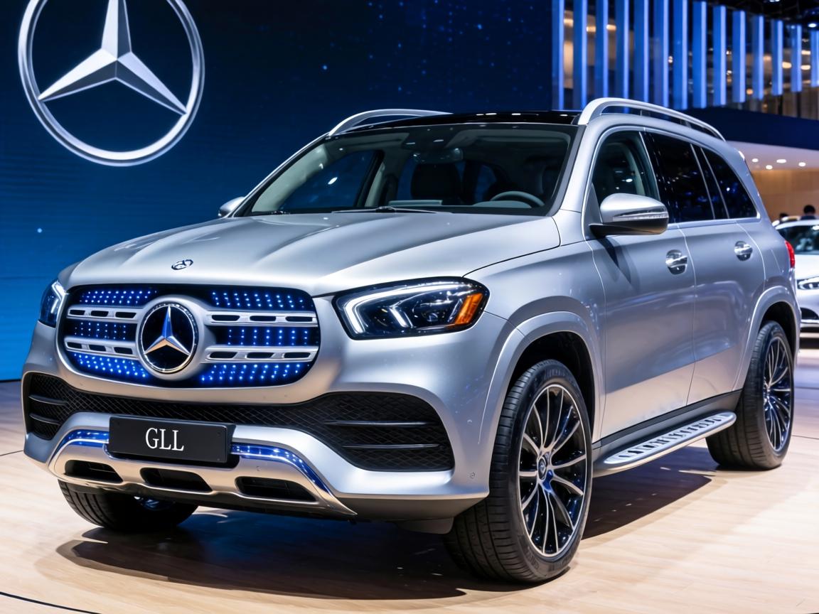 新款奔驰GLS亮相，全新发光格栅加持，外观更显运动范