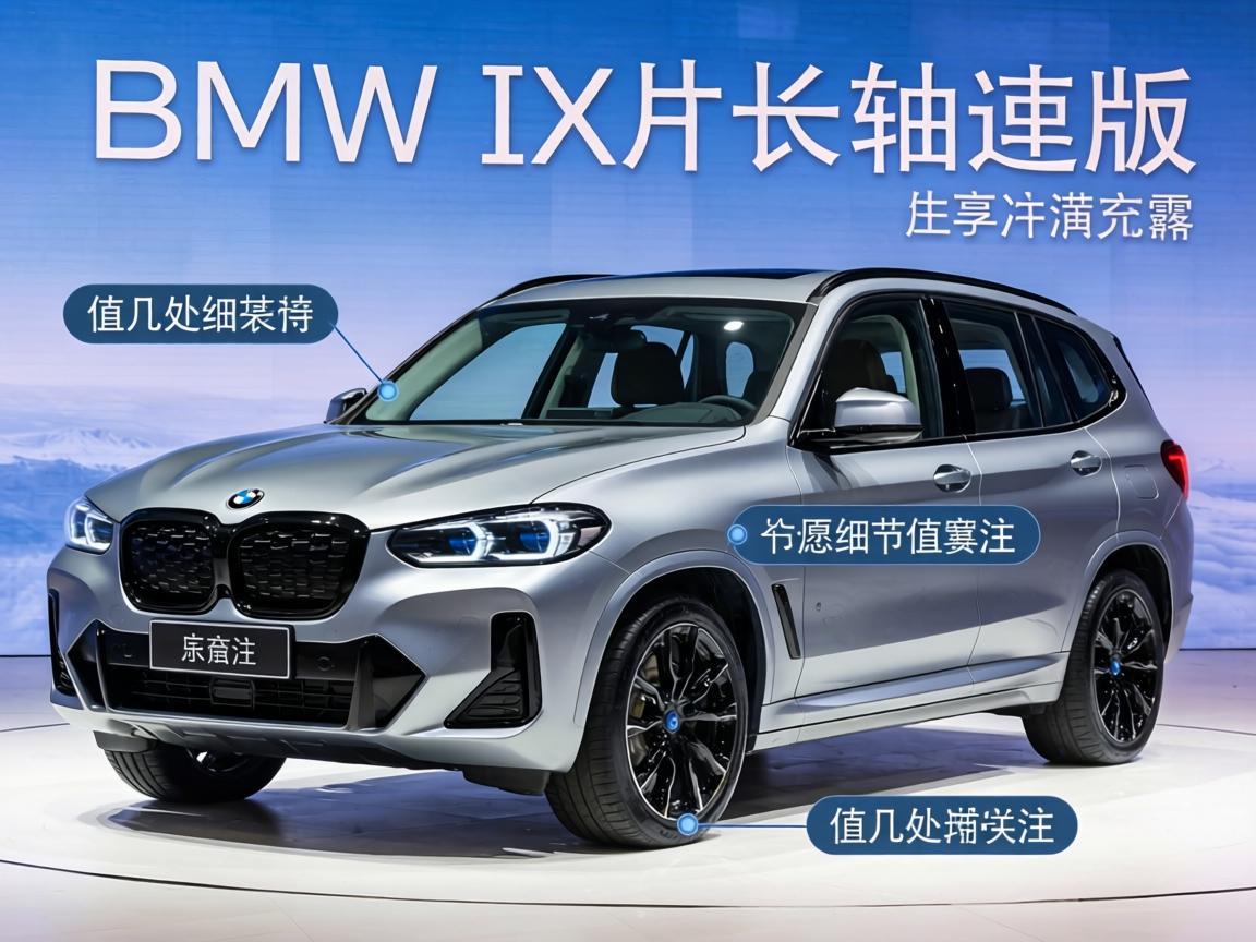 宝马iX3长轴距版官图亮相，这几处细节值得关注